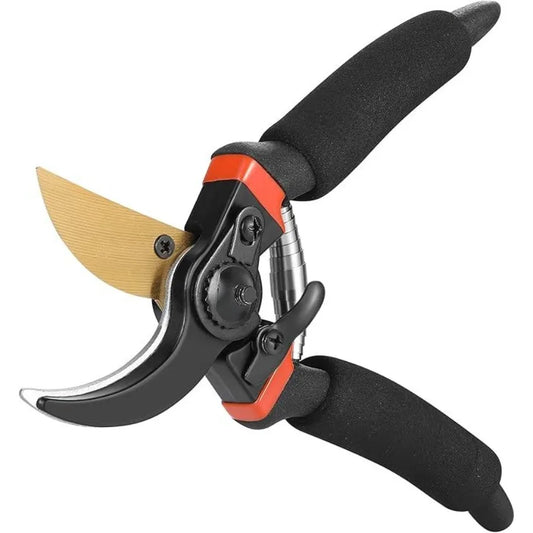 Garden Pruning Shears Stainless Steel Blades Handheld Scissors Set with Gardening Gloves Heavy Duty Garden Bypass Pruning Shear