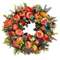 45/50cm Autumn Harvest Wreath Artificial Pumpkin Wreath Front Door Autumn Wreath for Thanksgiving Harvest Halloween Party Decor